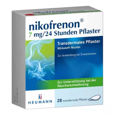 NIKOFRENON 7 mg/24 tundi kestev transdermaalne plaaster, 28 tk