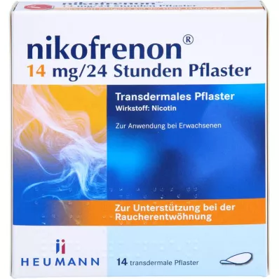 NIKOFRENON 14 mg/24 tundi kestev transdermaalne plaaster, 14 tk