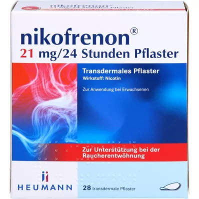 NIKOFRENON 21 mg/24 tundi kestev transdermaalne plaaster, 28 tk