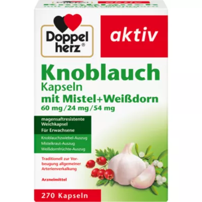 DOPPELHERZ küüslaugukapsel koos müstikaga+hawthorn 60/24/54 mg, 270 tk