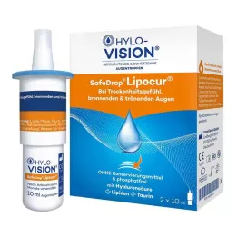 HYLO-VISION SafeDrop Lipocur silmatilgad, 2X10 ml