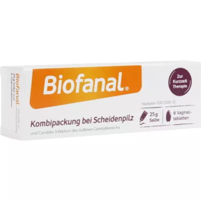 BIOFANAL Kombineeritud pakend vaginaalse mükoosi korral, Vagtab + salv, 1 P