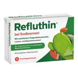 REFLUTHIN kõrvetiste närimiseks närimistabletid puuviljad, 48 tk