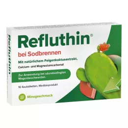 REFLUTHIN kõrvetiste puhul närimistabletid piparmünt, 16 tk