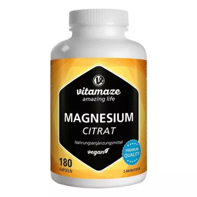 MAGNESIUMCITRAT 360 mg vegankapslid, 180 tk