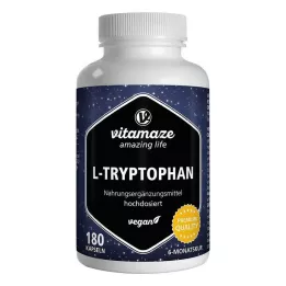 L-TRYPTOPHAN 500 mg suures annuses vegan kapslid, 180 tk