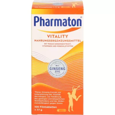 PHARMATON Vitality õhukese polümeerikattega tabletid, 100 tk