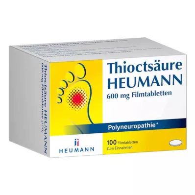 THIOCTSÄURE HEUMANN 600 mg õhukese polümeerikattega tabletid, 100 tk