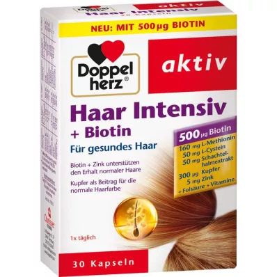 DOPPELHERZ Hair Intensive+Biotin kapslid, 30 kapslit