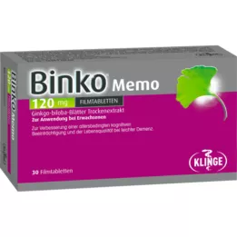 BINKO Memo 120 mg õhukese polümeerikattega tabletid, 30 tk