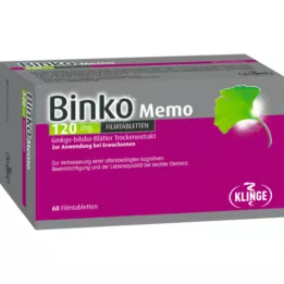 BINKO Memo 120 mg õhukese polümeerikattega tabletid, 60 tk