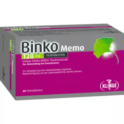 BINKO Memo 120 mg õhukese polümeerikattega tabletid, 60 tk