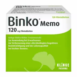 BINKO Memo 120 mg õhukese polümeerikattega tabletid, 120 tk