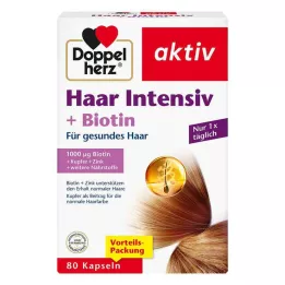 DOPPELHERZ Hair Intensive+Biotin kapslid, 80 kapslit