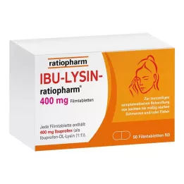 IBU-LYSIN-ratiopharm 400 mg õhukese polümeerikattega tabletid, 50 tk