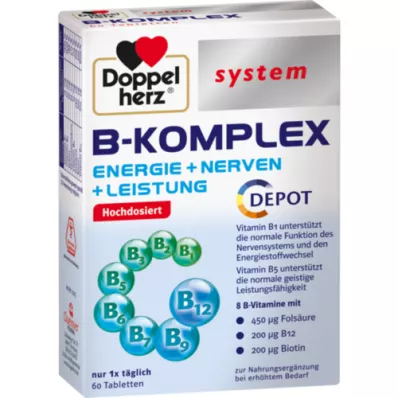 DOPPELHERZ B-kompleks süsteemi tabletid, 60 tk