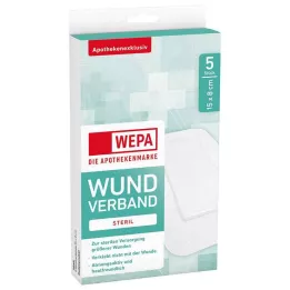 WEPA haavaside 8x15 cm steriilne, 5 tk