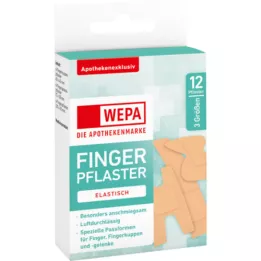 WEPA Sõrmeplaastrite segu 3 suurust, 12 tk