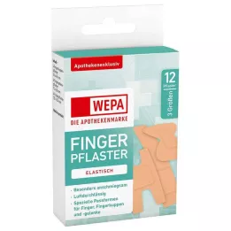 WEPA Sõrmeplaastrite segu 3 suurust, 12 tk