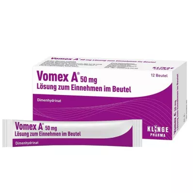VOMEX 50 mg suukaudne lahus kotikeses, 12 tk