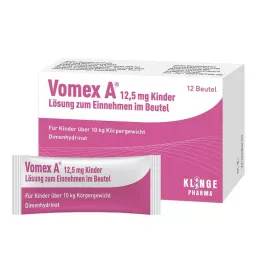 VOMEX 12,5 mg laste suukaudne lahus kotikeses, 12 tk