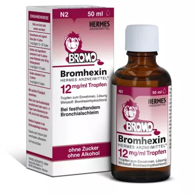 BROMHEXIN Hermes Arzneimittel 12 mg/ml tilgad, 50 ml