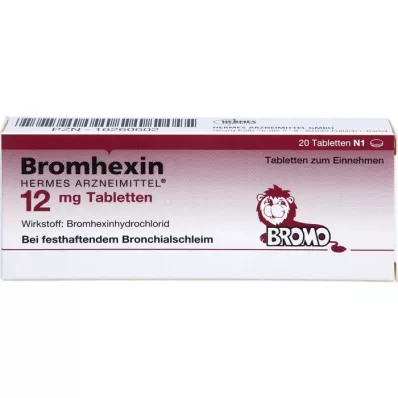 BROMHEXIN Hermes Arzneimittel 12 mg tabletid, 20 tk
