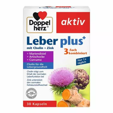 DOPPELHERZ Maksa pluss koliin+tsink kapslid, 30 tk DOPPELHERZ Maksa pluss koliin+tsink kapslid, 30 tk