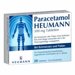 PARACETAMOL HEUMANN 500mg tabl. valu ja palaviku puhul, 20 tk