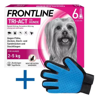 FRONTLINE Tri-Act tilgutuslahus koertele 2-5 kg, 6 tk