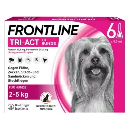 FRONTLINE Tri-Act tilgutuslahus koertele 2-5 kg, 6 tk