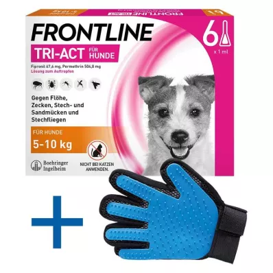 FRONTLINE Tri-Act tilgutuslahus koertele 5-10 kg, 6 tk