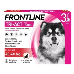 FRONTLINE Tri-Act tilgutuslahus koertele 40-60kg, 3 tk