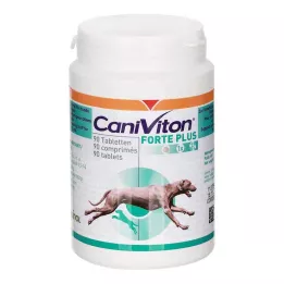 CANIVITON Forte Plus Erg.Futterm.Tbl.f.koer/kass, 90 tk