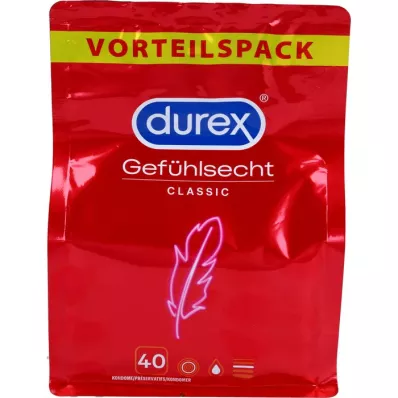 DUREX Tundlikud hõõgkangast kondoomid, 40 tk