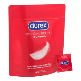 DUREX Tundlikud hõõgkangast kondoomid, 40 tk