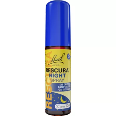 BACHBLÜTEN Original Rescura Night Spray alkoholivaba, 20 ml