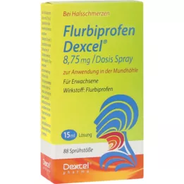 FLURBIPROFEN Dexcel 8,75 mg/dos.spray suuõõnesprei, 15 ml