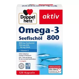 DOPPELHERZ Omega-3 mere kalaõli 800 aktiivset kapslit, 120 kapslit