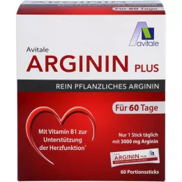 ARGININ PLUS Vitamiin B1+B6+B12+Foolhappe pulgad, 60X5,9 g