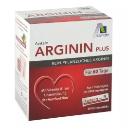 ARGININ PLUS Vitamiin B1+B6+B12+Foolhappe pulgad, 60X5,9 g