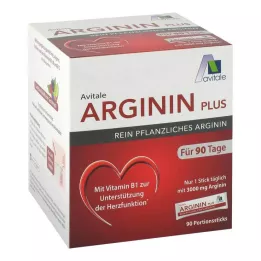 ARGININ PLUS Vitamiin B1+B6+B12+Foolhappe pulgad, 90X5,9 g