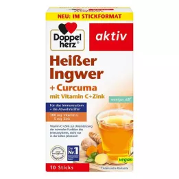 DOPPELHERZ kuuma ingveri + kurkumapakend, 10 tk