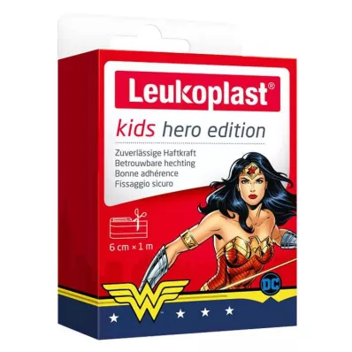 LEUKOPLAST laste kipsist kangelane Wonder Woman 6 cmx1m, 1 tk