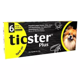 TICSTER Plus spot-on vedelik koerale kuni 4kg, 6X0,48 ml