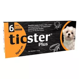 TICSTER Plus Spot-on lahus koerale 4-10kg, 6X1.2ml