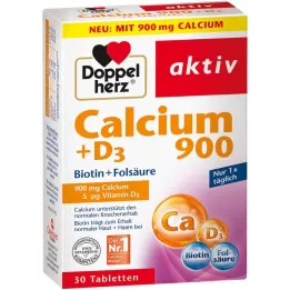 DOPPELHERZ Kaltsium 900+D3 tabletid, 30 tk