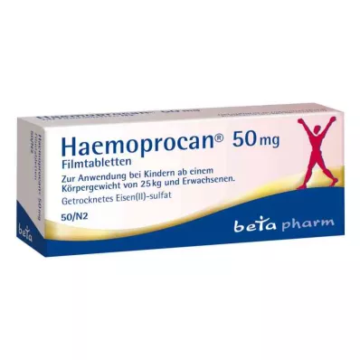 Haemoprocan 50 mg õhukese polümeerikattega tabletid (50 tk)