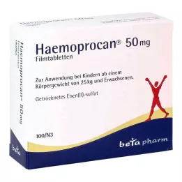 HAEMOPROCAN 50 mg õhukese polümeerikattega tabletid, 100 tk