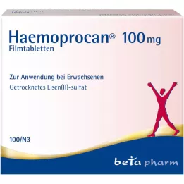 HAEMOPROCAN 100 mg õhukese polümeerikattega tabletid, 100 tk